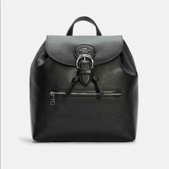 Coach Bags Nwt Coach Kleo Backpack Black And Silver Poshmark